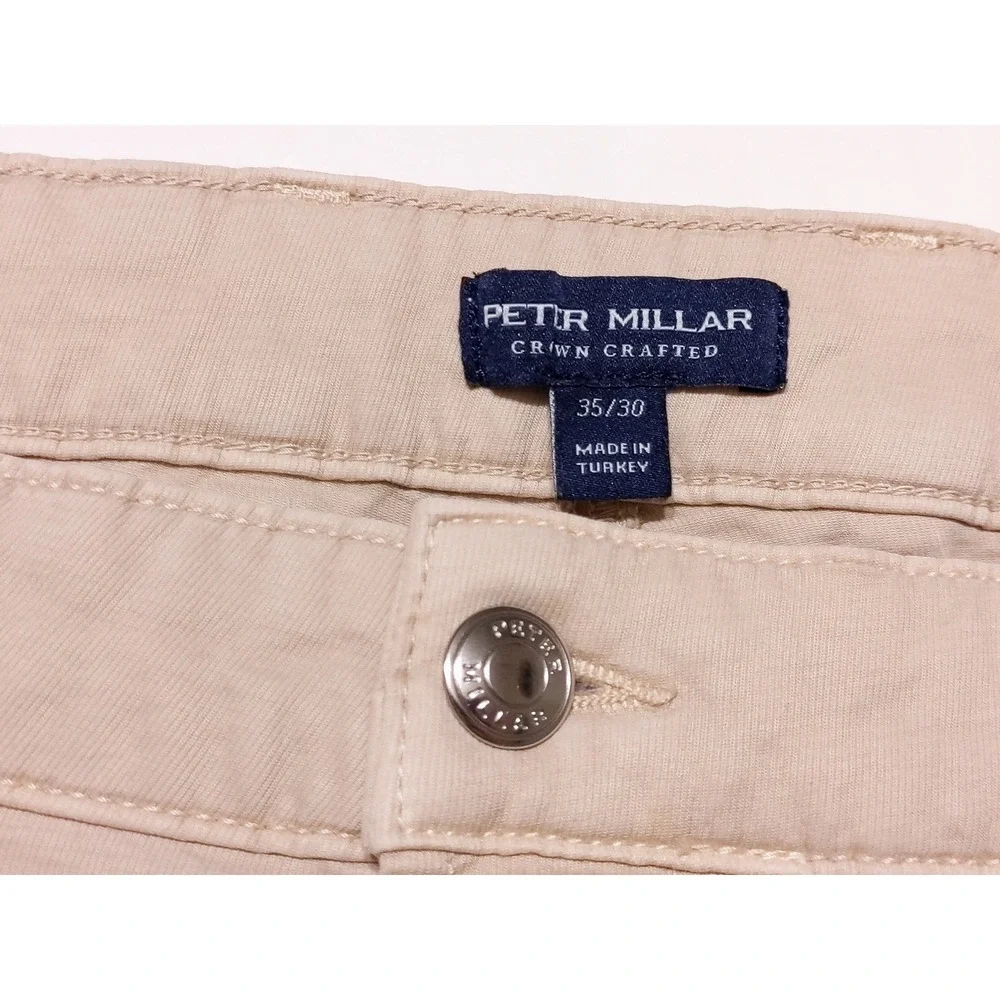PETER‎ MILLAR Wayfare 5 Pocket Chino Pants Beige ~ 33 or 34 x 30 ~ Flaw